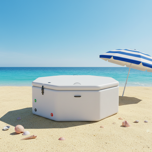 Baignoire à glace gonflable octogonale professionnelle portable blanche économique pour récupération en intérieur à vendre - Product Image 1