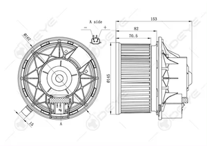 มอเตอร์เป่าลมแอร์รถยนต์ 12V รุ่นขายดี 5066553AA TYC700154 5139720AA 68028890AA สำหรับรถยนต์ GM JEEP LIBERTY WRANGLER - Product Image 6