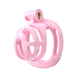 Verrou de chasteté, ceinture anti-détachement et 5 anneaux de pénis, cage de chasteté plate, bondage du pénis, jouets sexuels pour adultes BDSM pour hommes et couples - Product Image 5