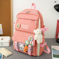 Sympathybag haute qualité étudiant quatre pièces cartable école primaire toile épaule grande capacité sac de rangement