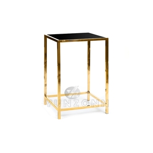 Banquet Location Événement Luxe Or Acier inoxydable <span class=keywords><strong>Capital</strong></span> Cruiser Cocktail Café haut pied Bar Tables - Product Image 4