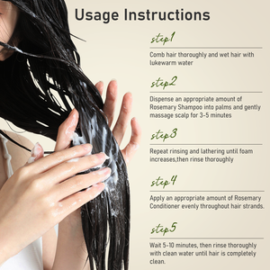 Champú y Acondicionador al por Mayor con Aceite de Romero <span class=keywords><strong>para</strong></span> Engrosar, Dar Volumen, Reparar el <span class=keywords><strong>Cabello</strong></span> Dañado y Suavizar - Product Image 5