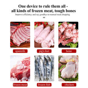 Xybo वाणिज्यिक इलेक्ट्रिक कसाई मांस हड्डी में काटने की मशीन उच्च उपज एक टन क्षमता 110/220/240v चिकन गोमांस - Product Image 6