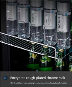 NE-376 Bodega Refrigerada de Acero Inoxidable para Cocina Comercial o Doméstica, Temperatura Constante, con Puerta de Vidrio Integrada, para Cerveza, Refrescos y Vino Tinto - Product Image 2