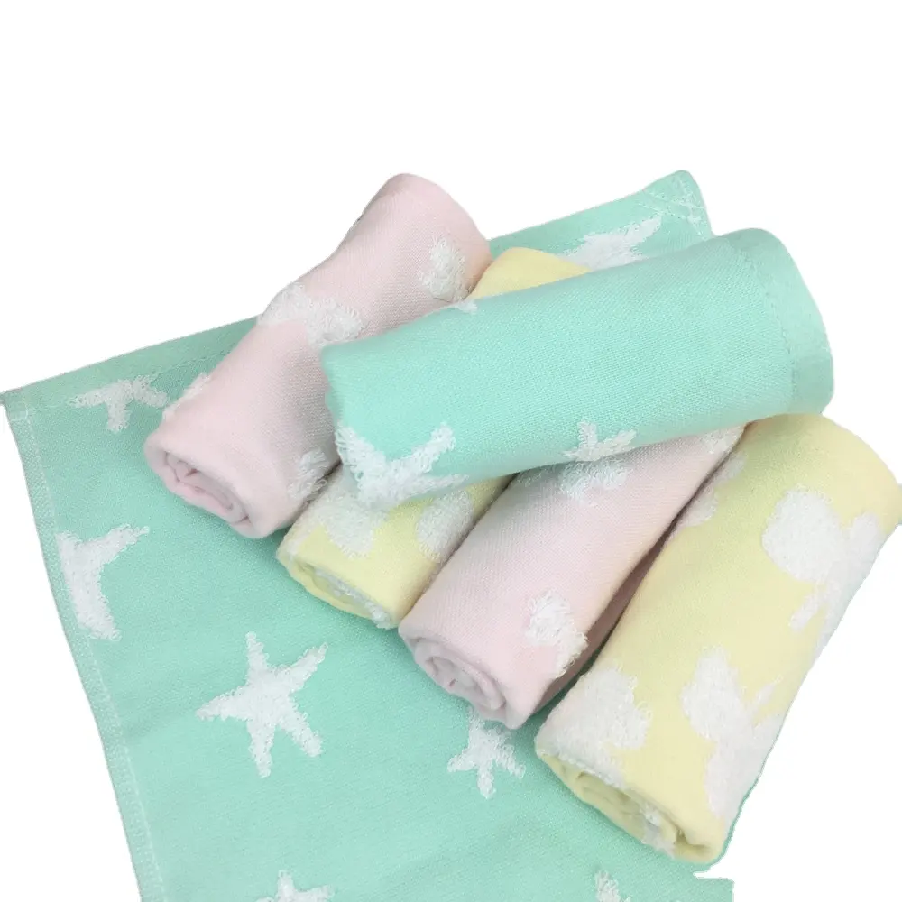 Tissu éponge de haute qualité pour bébé 70%, garçon et fille, tissu simple, en fibre de bambou 30% coton, lavage doux, serviette pour bébé