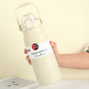 Portable Camping Sport <b>Large</b> Capacity 1300ml 1600ml Double Wall Vacuum Insulated Stainless Steel Water Bottles for Handle - Product Image 5