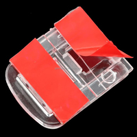 Mini fermoirs transparents en PMMA autocollants, clips de boîte en plastique, loquets transparents en acrylique, verrous à charnière