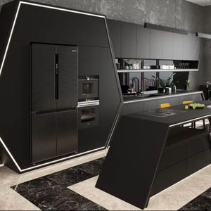 Cuisine moderne modulaire de luxe avec îlot central, finition haut de gamme, éclairage élégant et style d'intérieur haut de gamme - Product Image 6