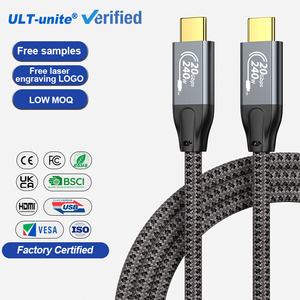<span class=keywords><strong>Cable</strong></span> USB Tipo C Personalizado ULT-unite <span class=keywords><strong>de</strong></span> Carga Rápida <span class=keywords><strong>de</strong></span> 6 pies con Certificado CE, <span class=keywords><strong>Cable</strong></span> <span class=keywords><strong>de</strong></span> Datos USB C <span class=keywords><strong>a</strong></span> C con Logotipo Personalizado <span class=keywords><strong>de</strong></span> 3 Metros - Product Image 1
