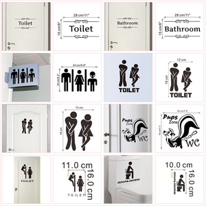 Autocollants <span class=keywords><strong>muraux</strong></span> en PVC, personnalisés, décoration <span class=keywords><strong>de</strong></span> maison, <span class=keywords><strong>WC</strong></span>, <span class=keywords><strong>salle</strong></span> <span class=keywords><strong>de</strong></span> bains, entrée, panneau <span class=keywords><strong>de</strong></span> porte, autocollants - Product Image 6