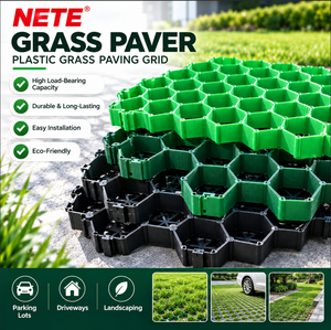Grille perméable en HDPE <span class=keywords><strong>de</strong></span> 50 mm <span class=keywords><strong>pour</strong></span> gazon, <span class=keywords><strong>stabilisateur</strong></span> <span class=keywords><strong>de</strong></span> <span class=keywords><strong>gravier</strong></span> <span class=keywords><strong>pour</strong></span> allées boueuses, parkings et protection des pelouses - Product Image 1