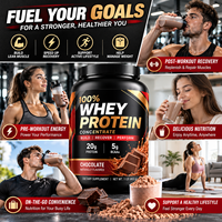 Fabricant OEM de poudre protéinée : Mélange d'isolat de protéine de lactosérum saveur vanille, 20g de protéines pour athlètes, soutien musculaire, complément alimentaire