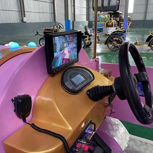 รถไฟลูกกวาดสีชมพูสำหรับเด็กสวนสนุกสวนสนุกสั่งทำได้ตามต้องการ - Product Image 6