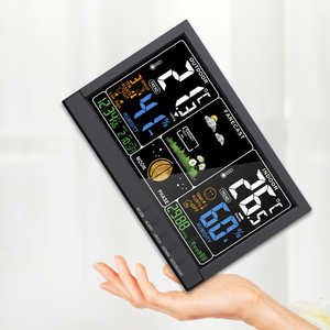 Indoor Household Outdoor Temperature Humidity RCC Digital Display Moon Phase Weather Station Wireless Wall <strong>Clock</strong> with Sensor - Product Image 2