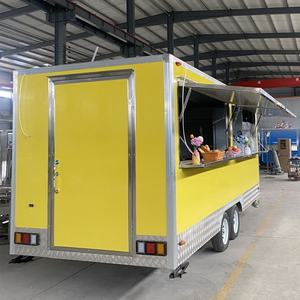 Obral truk makanan Trailer mobil murah baja tahan karat permintaan tinggi obral truk makanan kustomisasi bulat seluler - Product Image 5