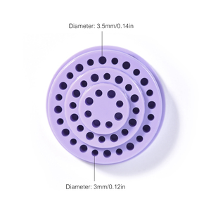 Boîte de rangement pour 48 embouts de perceuse à ongles, en plastique, avec couvercle transparent anti-poussière, grande capacité, support de présentation pour lime électrique de manucure, outil de salon - Product Image 2