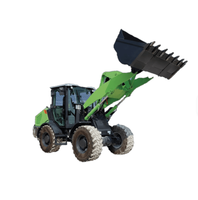 Wheel Loader Listrik New Energy 820TE 2 Ton dengan Bucket Standar 1,2 m³ untuk Dijual CLG820TE, Dilengkapi Blade Pembersih Salju dan Penggerak Manual