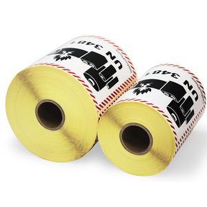 UN3480 <span class=keywords><strong>UN3481</strong></span> 4 "X 4" Batería de litio Etiquetas de envío Etiqueta de advertencia Etiqueta adhesiva - Product Image 1