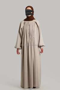 Willson Comfortable and Elegant Muslim Crepe <strong>Abaya</strong> With Cuffed Sleeves Modest Fashion <strong>Abaya</strong> <strong>Unique</strong> Design for Daily or Occasion - Product Image 6