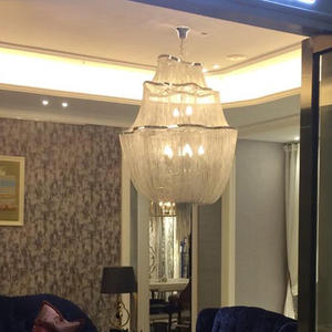 Artistique Frangé Originalité Moderne Gland Lustre Postmoderne Simple Chaîne En Aluminium Personnalité - Product Image 6