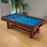 Table de billard scandinave 3-en-1 de 7/8/9 pieds avec système de retour automatique pour billard, ping-pong et repas – Style nordique pour tables de snooker et de billard