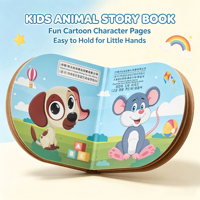 Livre d'histoires pour enfants en carton épais OEM, impression couleur personnalisée, livre éducatif préscolaire