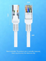 Kabel Ethernet PVC Tembaga Berlapis Timah Berpelindung Ganda Abu-abu 8 Pin RJ45 Cat6 Kustom 1.5M 600V RoHS/ untuk ISO9001 Merek YDR