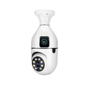 Support de lampe couleur à double objectif Moniteur de plafond WiFi sans fil à 360 degrés <span class=keywords><strong>Sonde</strong></span> sans fil Capteur CMOS H.265 Compression vidéo - Product Image 6
