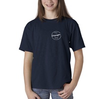 Camiseta de algodón 100% personalizada de fábrica, camiseta barata de cuello redondo de estilo informal para niños y niñas, camiseta de tela de punto transpirable para niños
