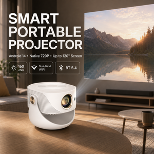Projecteur intelligent avec mise au point manuelle et <span class=keywords><strong>correction</strong></span> automatique de la distorsion trapézoïdale <span class=keywords><strong>verticale</strong></span> ; Projecteur vidéo pour home cinéma. - Product Image 2