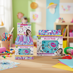 Kit de fabrication de bracelets tendance pour filles de 3 ans et plus, jouet de création de bijoux - Product Image 3