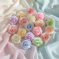 Têtes de roses artificielles en forme de goutte d'eau, fleurs de poignet simulées, décoration de boîte cadeau DIY, fleurs pour mur floral de mariage