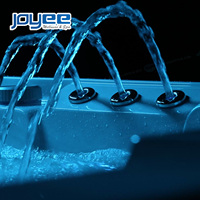 Spa de massage extérieur pour la famille, bain à remous carré extérieur JOYEE, bain à remous en acrylique, spa hydro, design moderne