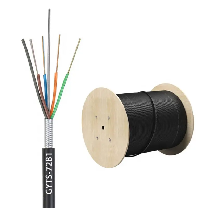 Fiber Optic 12 24 48 Core GYTS Cable Cable de Fibra Optica