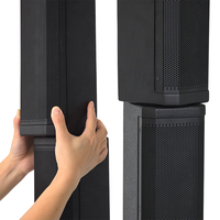 Sistem Audio Panggung Metal 12-Inci 4000W Berdaya Tinggi, Speaker Kolom Full-Range untuk Pertunjukan Band Luar Ruangan