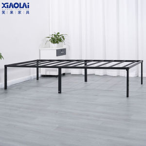 Cadre de lit en métal minimaliste durable, acier au carbone, base à lattes simple pour <span class=keywords><strong>appartement</strong></span> locatif, maison d'hôtes - Product Image 5