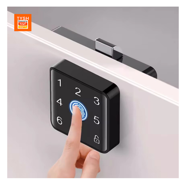 TYSH Fingerprint Password Nfc Cabinet Lock Touch Keypad Biometric Smart Drawer Lock Electronic Locker Lock for Wardrobe Office