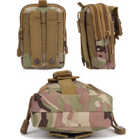 Sac banane de course pour activités de plein air, sacoche tactique Molle camouflage pour téléphone portable