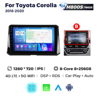 Système stéréo de voiture MEKEDE MS 8+256G Android 12 Caméra 360° DSP RDS pour Toyota Corolla 2018-2020 ADAS DVR Écran tactile 10 pouces