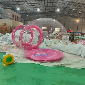 Gran oferta, cúpula de cristal inflable transparente gigante para exteriores, casa de globos para fiestas, casa de burbujas inflable para niños