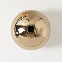 Sphère décorative en laiton filé sur mesure, polie miroir, boule métallique de luxe pour la décoration intérieure, OEM