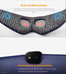 Masque thérapeutique tout-en-un avec double fonction <span class=keywords><strong>pour</strong></span> la méditation et le sommeil. - Product Image 4
