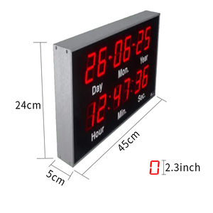 CHEETIE CP117 Fabricante Eletrônico Grande Data Calendário Digital Relógio Dia Mês Ano Relógio De Parede Para Sala De Estar Escritório - Product Image 2