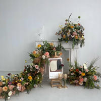 Nouvelle Collection : Mur de Fleurs Artificielles en Soie Réalistes, Vente en Gros Direct Usine, Idéal pour les Espaces Photo, Décorations Extérieures et Intérieures, Fait Main
