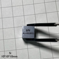 Cube en métal poli miroir en silicium, densité 10 mm, pureté 99,9999 %, pour collection d'éléments