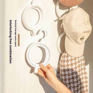 Estante de almacenamiento de plástico multifuncional para colgar en la pared del hogar, clasificador para sombreros, bufandas, puerta, armario para organización de armario - Product Image 3