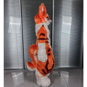 Costume de Mascotte <span class=keywords><strong>Tigre</strong></span> Orange Réaliste et Adorable, Conception Personnalisée, Combinaison en Peluche Intégrale avec Lunettes, pour Adultes Unisexe, Idéal pour Conventions et Événements de Marque - Product Image 3
