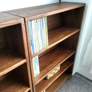 Étagère à livres en bois massif de style chinois, étagère de rangement multi-niveaux pour salon, bureau, vitrine antique - Product Image 2