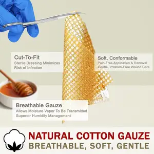 Cuidados feridos manuka honey gaze vestidos para exudate moderado