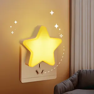 Nachttisch lampe Energie sparendes Dekor Licht Kinderzimmer Flur Treppen Beleuchtung Sockel Lampe Mini Star LED Nachtlicht